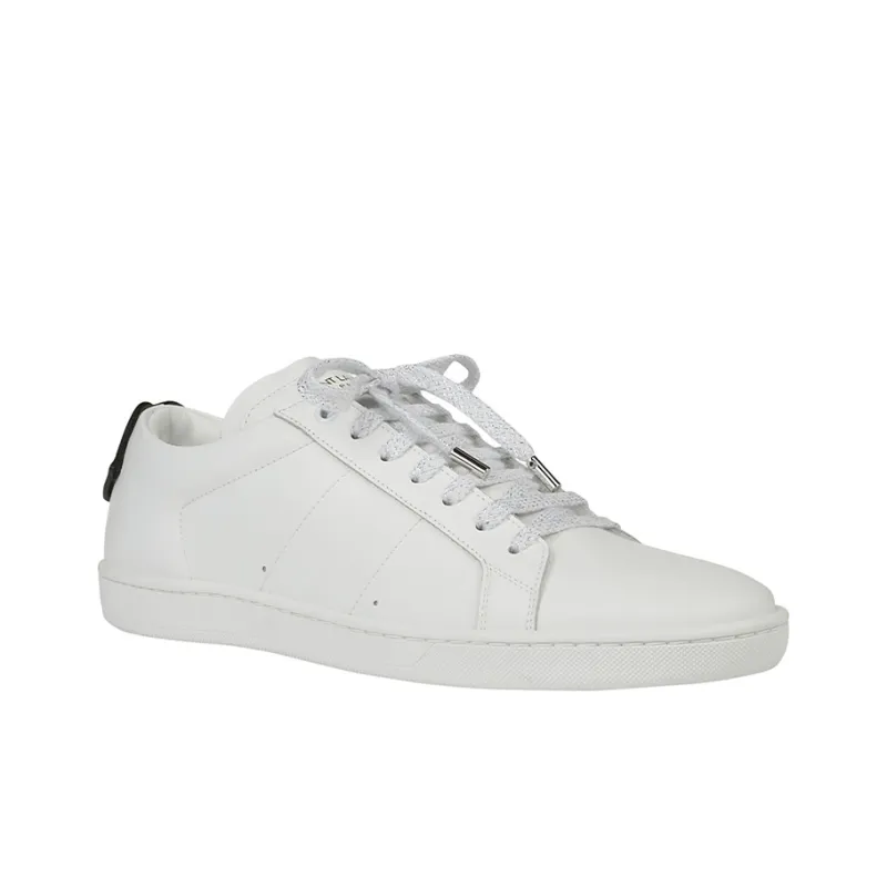 SAINT LAURENT Low Top Stylish Skateboarding Shoes Men's White-2