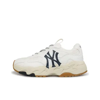MLB Big Ball Chunky Cushioning Anti Slip And Wear Resistant Low Top Chunky Sneakers Unisex Ecru