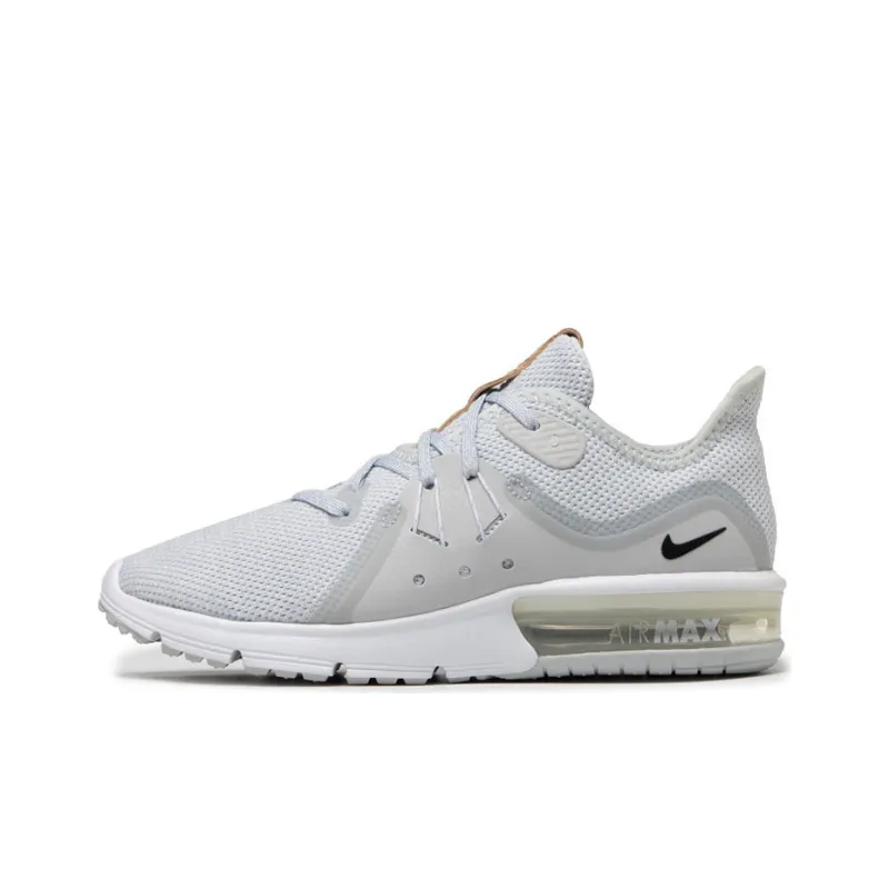 Nike Air Max Sequent 3 Pure Platinum Black White Women's-0