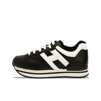 HOGAN H222 Casual Shoes Women's Low Top Black/White