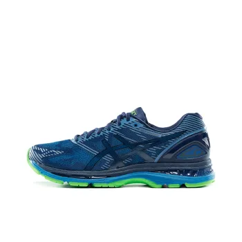 Asics GEL-Nimbus 19 Running Shoes Men Low-Top Blue/Green