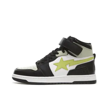 BAPE A BATHING APE Block Sta Hi Black Lime