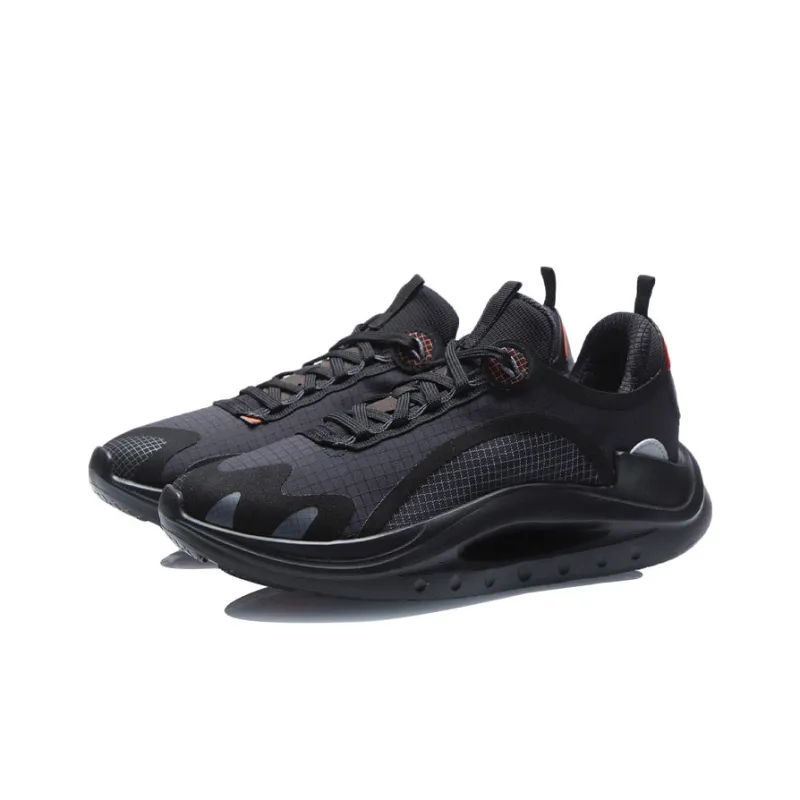 LINING Apocalypse Running Shoes Men Low Top Black/Orange-2