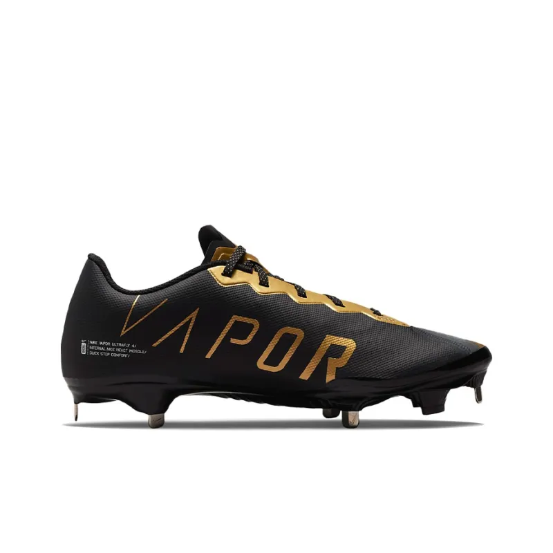Nike React Vapor Ultrafly Elite 4 'Black Metallic Gold'-1