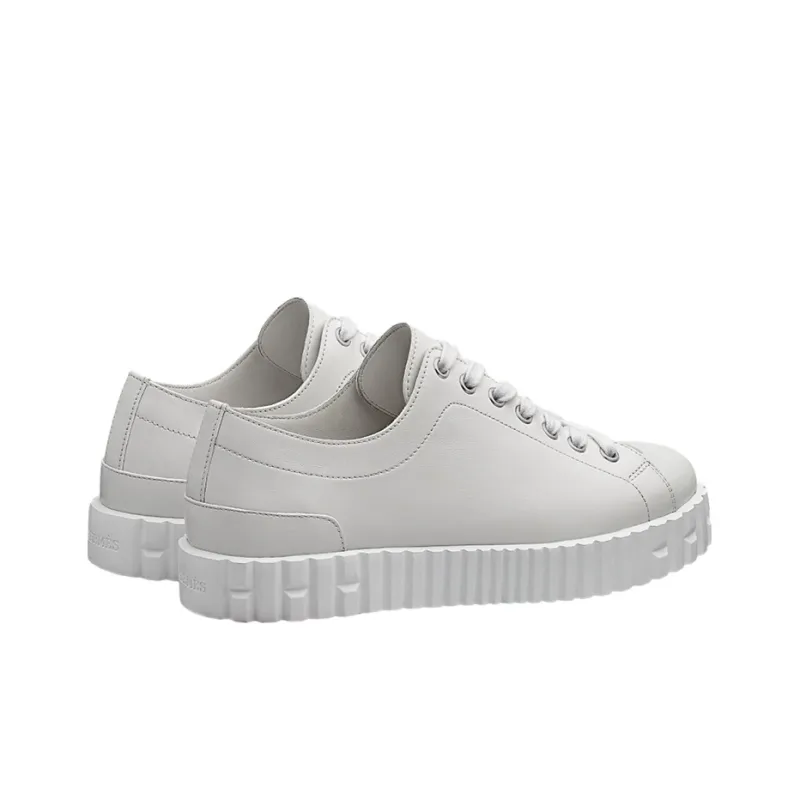 HERMES Low Top Stylish Skateboarding Shoes Women's White-3