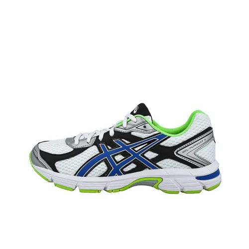 Asics Gel-Pursuit 2 Wear-Resistant Low-Top Running Shoes Men's White Blue