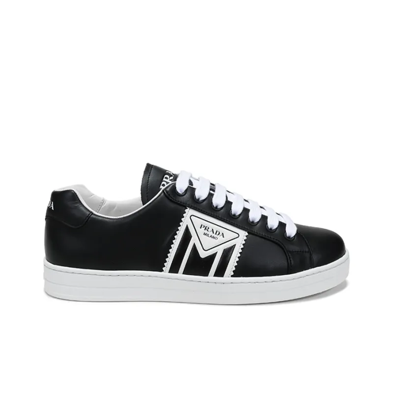 PRADA Stylish Skateboarding Shoes Men's Black White-1