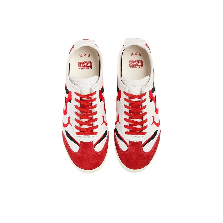 Asics Onitsuka Tiger Mexico 66 Deluxe Nm White Classic Red Kumadori Women's-2