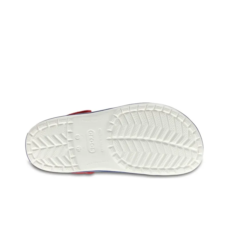 Crocs Beach Unisex White Blue Sandals 'White Blue'-3