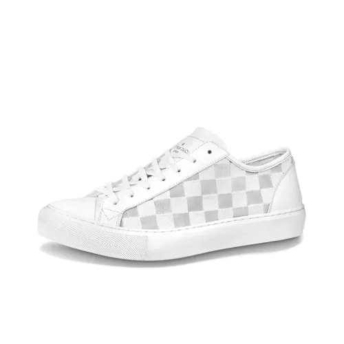 LOUIS VUITTON Tattoo Skateboard Shoes Men Low-Top White/Gray