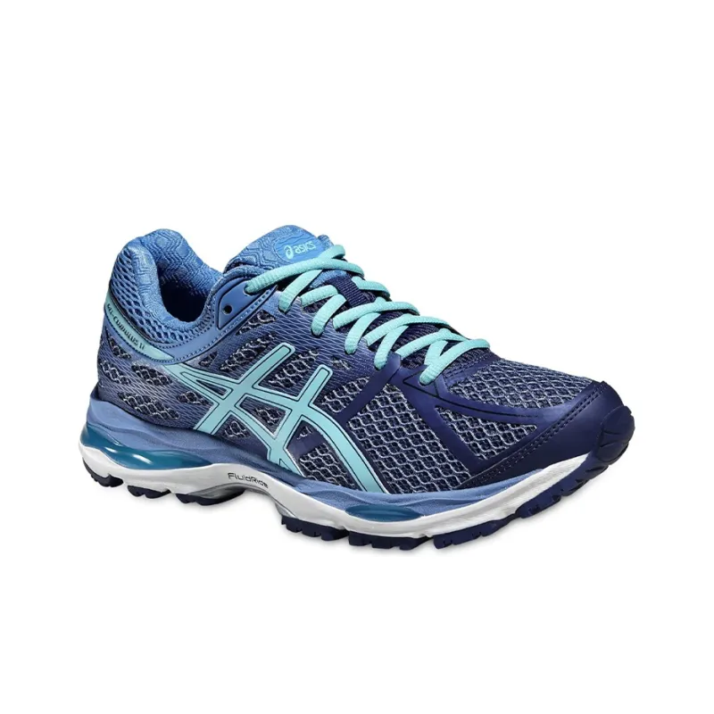 Asics Gel-Cumulus 17 Wear-Resistant Low-Top Running Shoes Women's Blue 2A-Width-1