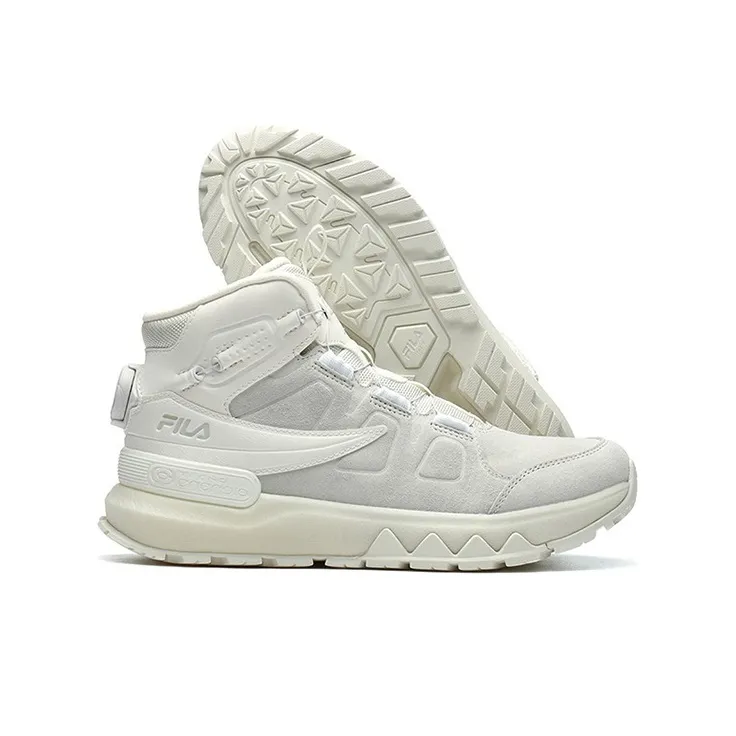 FILA LYNX TERRAIN BOA Cushioning, Slip Resistant, And Abrasion Resistant Mid Top Casual Running Shoes Women's White-4