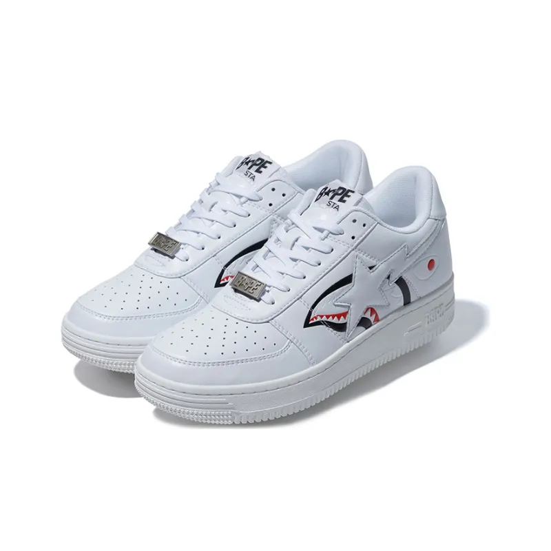 Mastermind JAPAN x A BATHING APE STA M1 Stylish Skateboarding Shoes Men's White-2