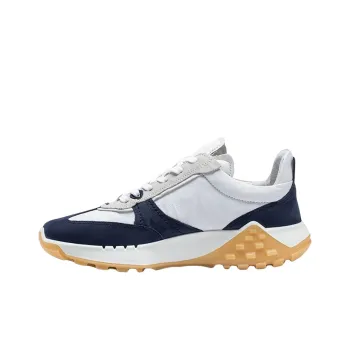Ecco Slip Resistant And Abrasion Resistant Coverage Low Top Sports Casual Shoes Men's Blue White