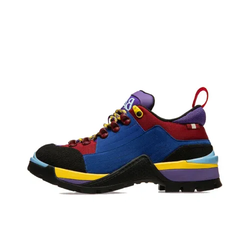 BALLY Cushioned Slip Resistant Abrasion Resistant Low Top Outdoor Shoes Men's Red