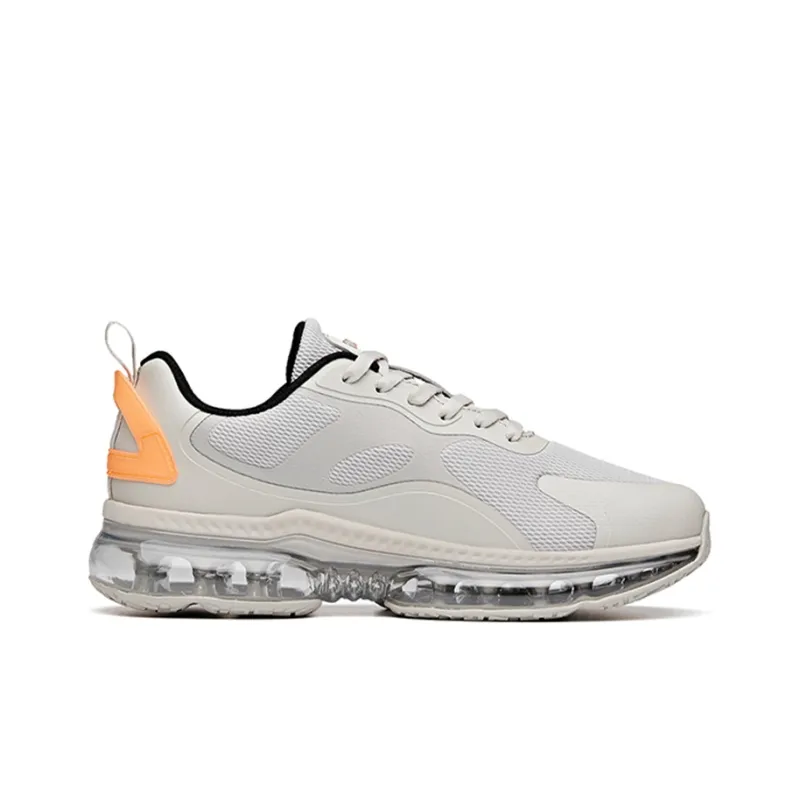 Anta Cushioning, Slip Resistant, Abrasion Resistant, Breathable Low Top Running Shoes Men's Gray Orange Black-1