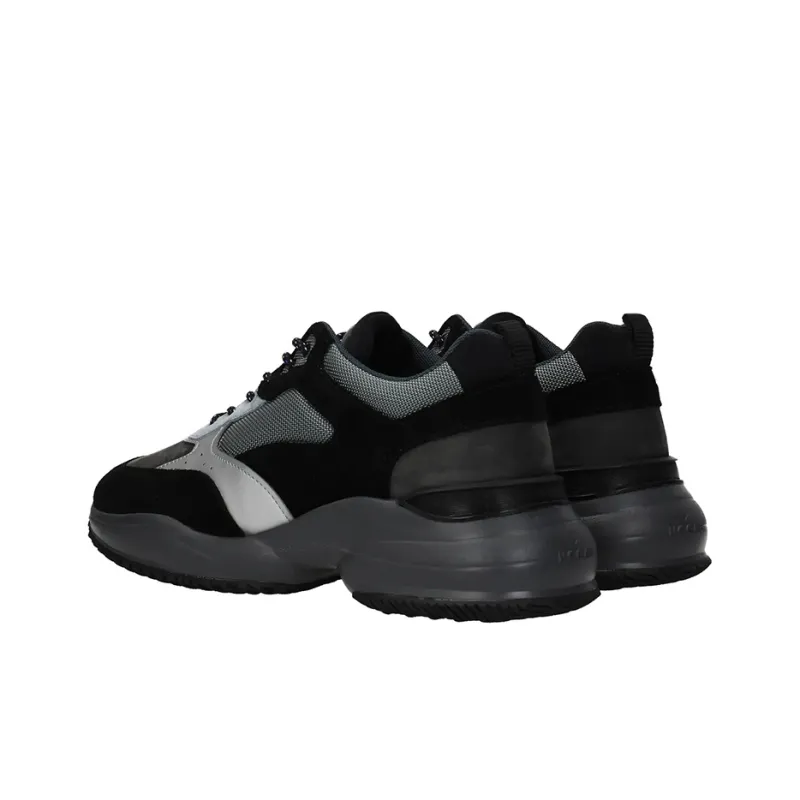 HOGAN Interaction Shock Absorbers Low Top Running Shoes Men's Black-4
