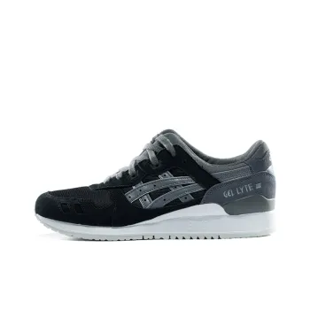 Asics Gel Lyte Anti Slip Wear Resistant Low Top Running Shoes Unisex Black Charcoal Gray