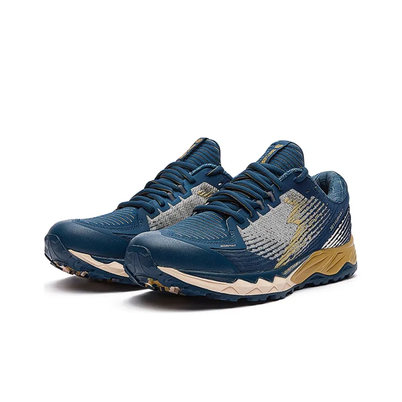 361° Abrasion-Resistant Slip-Resistant Low-Top Running Shoes Men's Ink Cyan-3