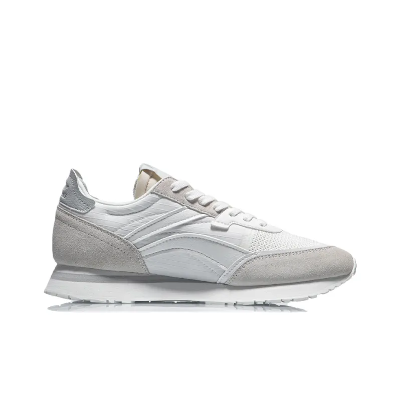 LiNing ChengFeng Cushioned Anti Slip And Wear Resistant Lightweight Low Top Running Shoes Men's Mist White-1