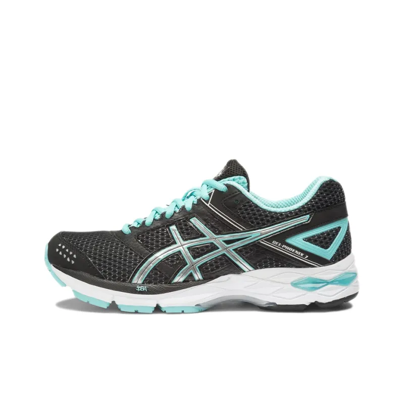 Asics Gel-Phoenix 7 Running Shoes Unisex Low-Top Black/Blue/Silver-0