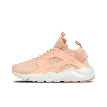 Nike Air Huarache Run Cushioned Anti-Slip Wear-Resistant Breathable Lightweight Low-Top Running Shoes Men's Pink White
