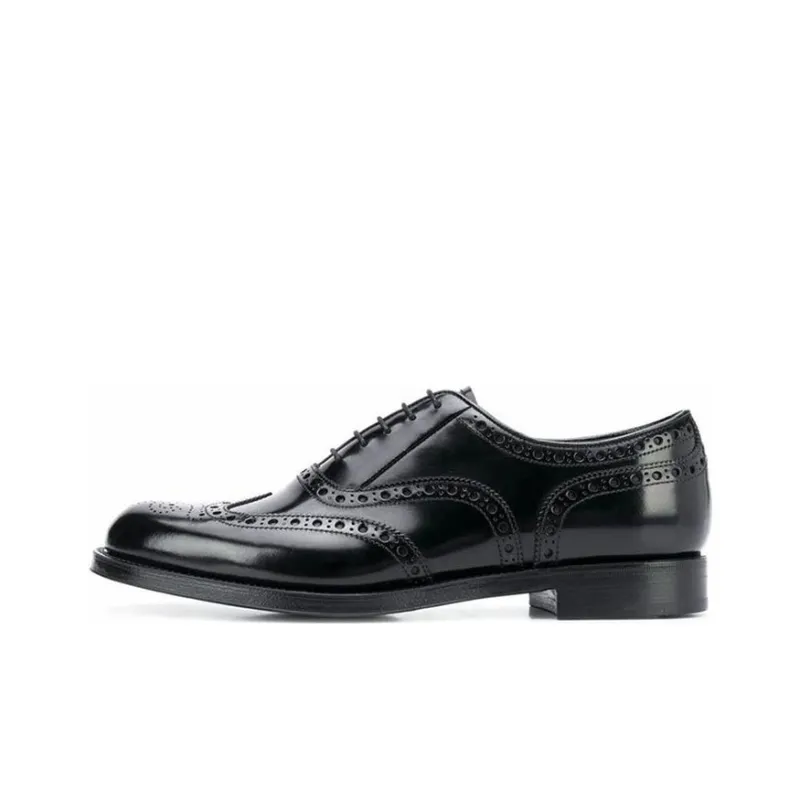 PRADA Dress Shoes Men Low-Top Black-0