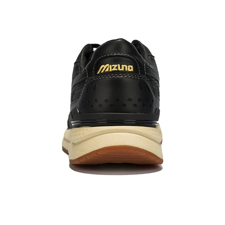 Mizuno Low Top Running Shoes Men's Black Beige White-2