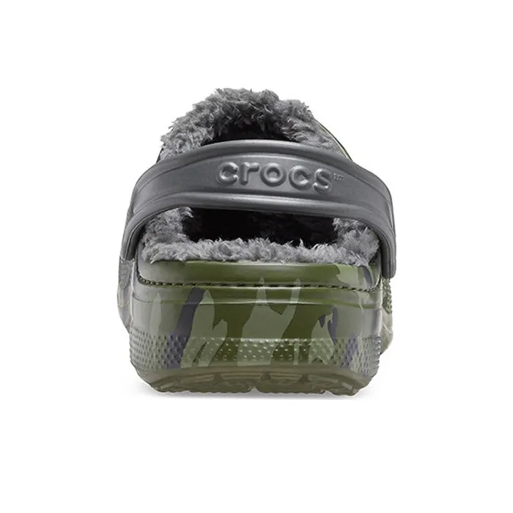 Crocs Baya Lined Clog Printing Fleece Lined Unisex Camouflage Slippers-5