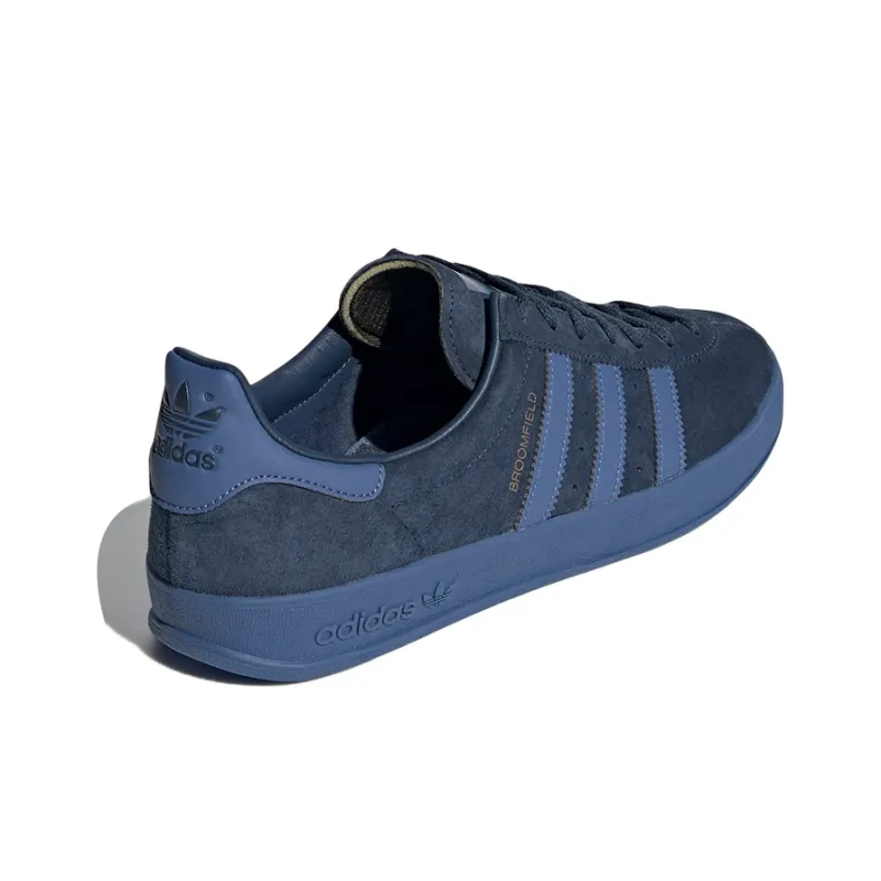 Adidas Originals Broomfield Anti-Slip And Wear-Resistant Lightweight Low-Top Skateboard Shoes Unisex Blue Gold-3