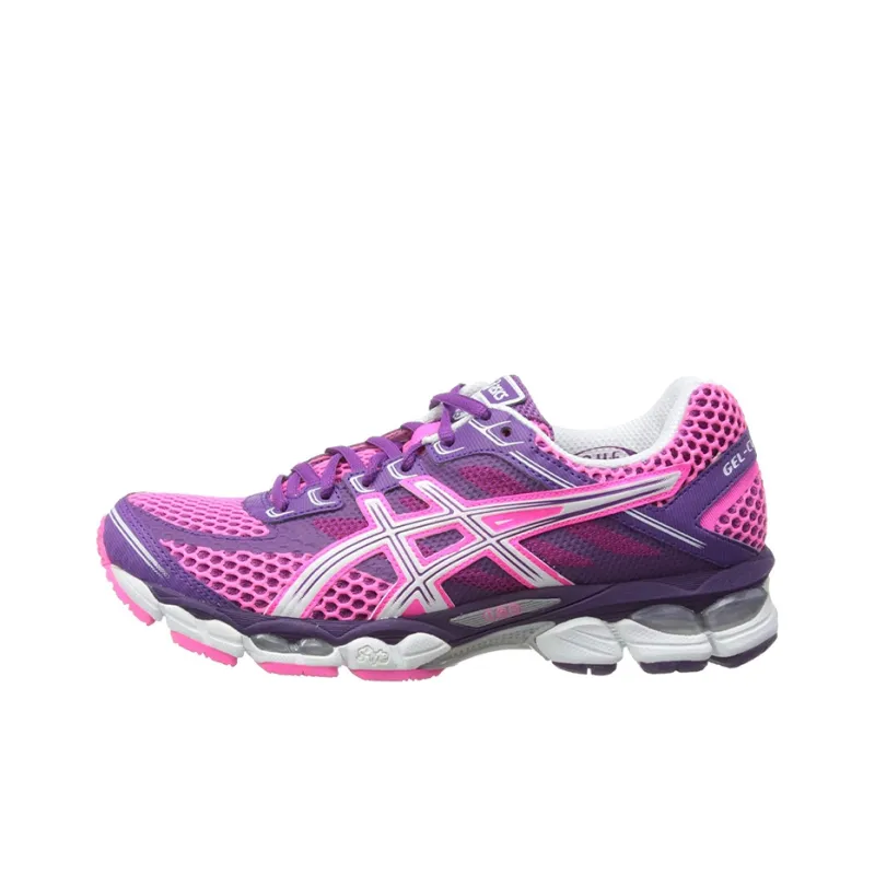 Asics Gel-Cumulus 15 Wear-Resistant Low-Top Running Shoes Women's Purple Pink-0