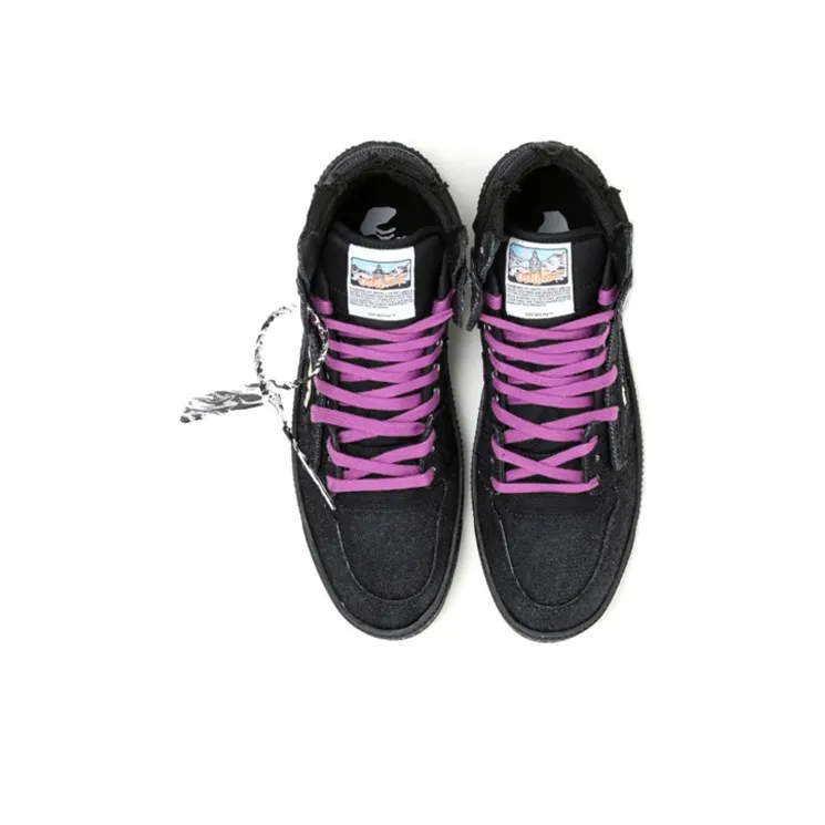 OFF WHITE Off Court High Top Sneakers /Purple-3