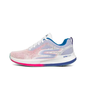 Skechers Go Run Pulse Breathable Low Top Marathon Running Shoes Women's White Multicolor