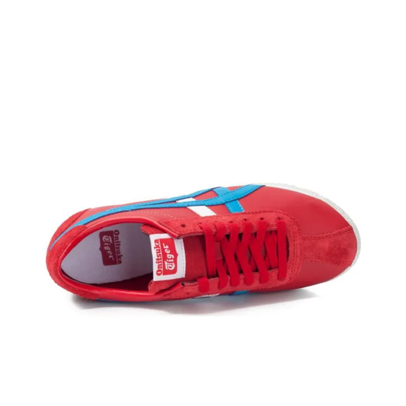 Onitsuka Tiger Corsair Abrasion Resistant Low Top Casual Shoes Unisex Red Blue White-3
