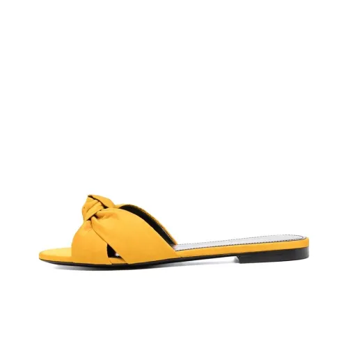 SAINT LAURENT Slide Slippers Women's Yellow