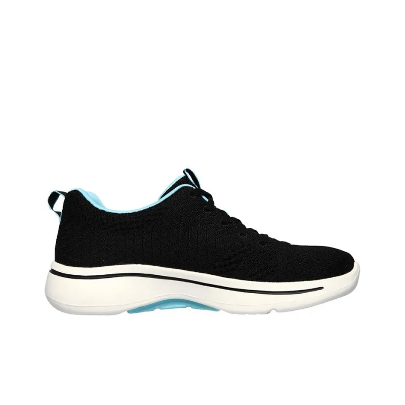 Skechers Go Walk Arch Fit - Unify Cushioning Low-Top Casual Shoes Women's Black Blue-1