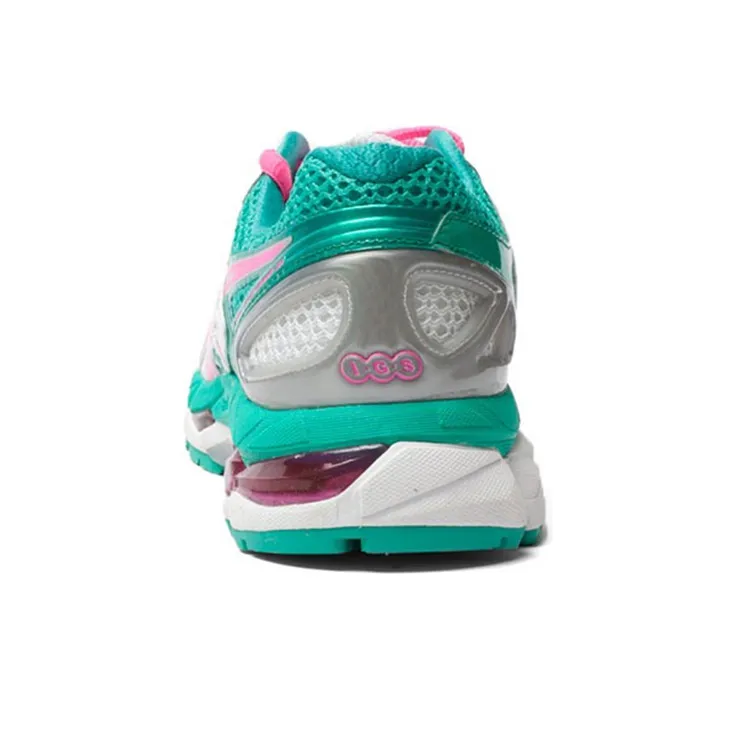 Asics Gel-Kayano 21 Wear-Resistant Low-Top Running Shoes Women's White Red Green-4