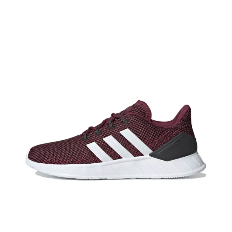 Adidas Neo QUESTAR FLOW NXT Durable Breathable Low-Top Running Shoes Men's Red White-0