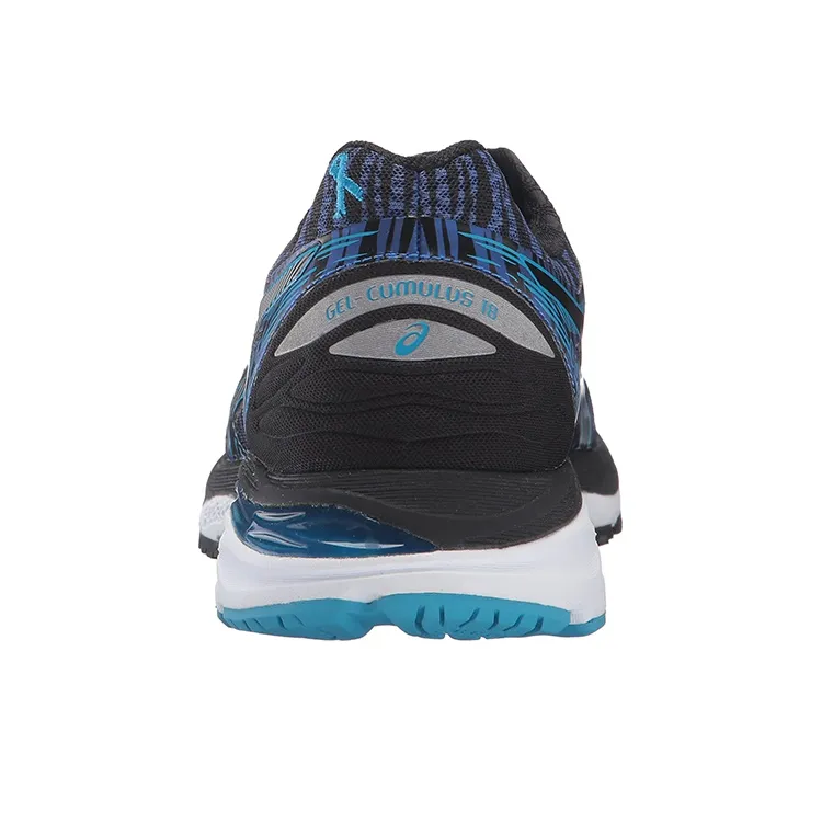 Asics Gel-Cumulus 18 Wear-Resistant Low-Top Running Shoes Men's Black-4