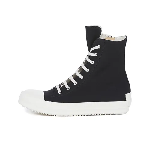 Rick Owens DRKSHDW Canvas Shoes Women's High-Top Black