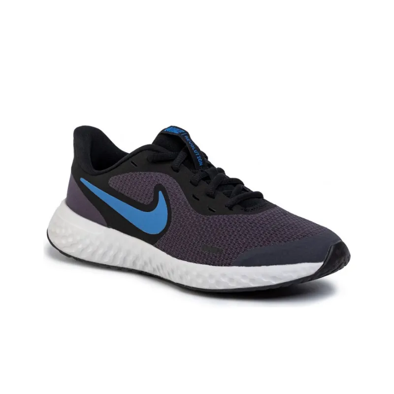 Nike Revolution 5 Low-Top Black/Blue GS-1
