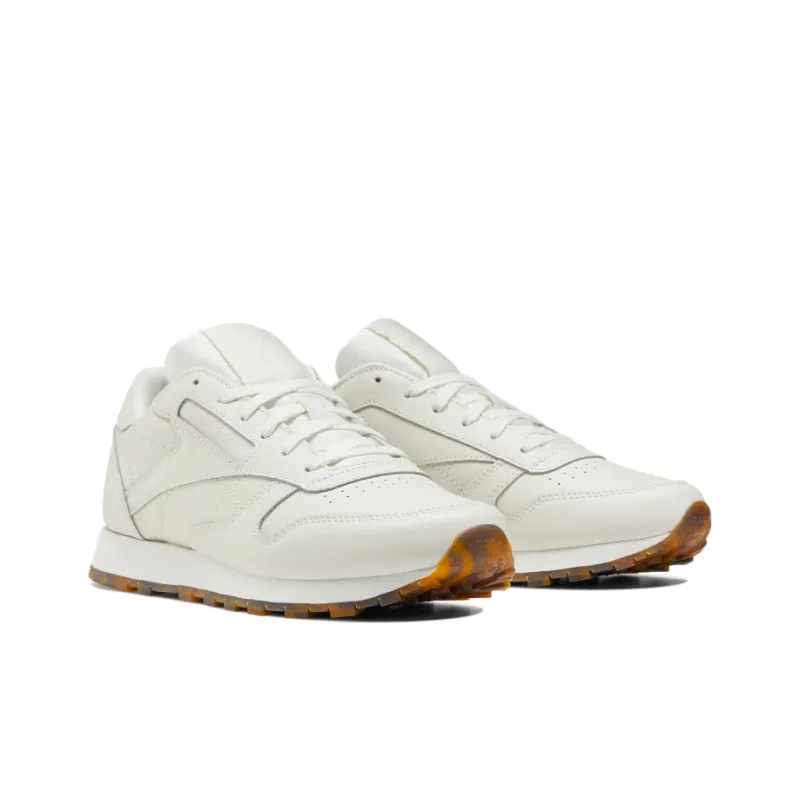 Reebok Classic Leather Running Shoes Women's Low-Top Ecru-2