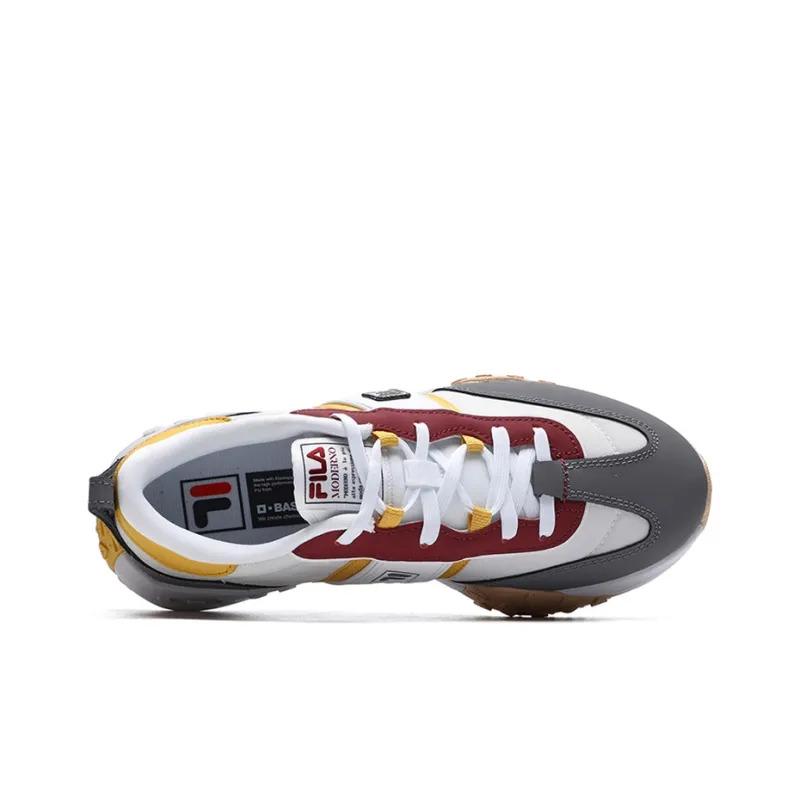 FILA Brick Cushioning Anti Slip And Wear Resistant Low Top Casual Shoes Women's Gray-2