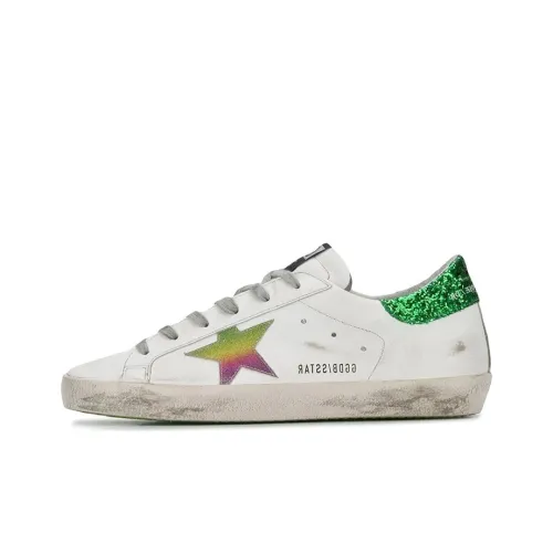 Golden Goose Super-Star Skateboard Shoes Women's Low-Top White/Green