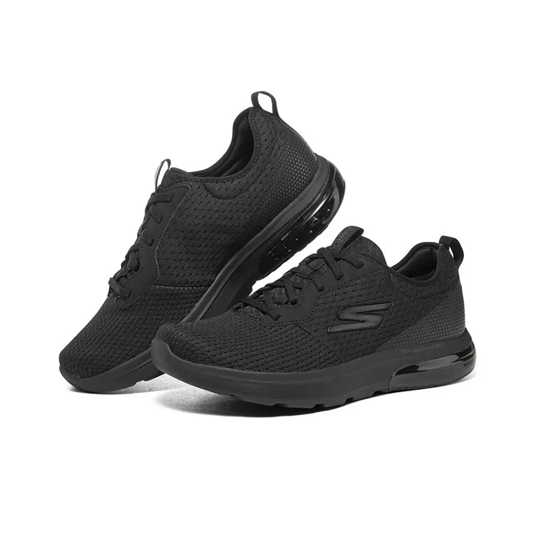 Skechers Go Walk Air 2.0 Cushioning Anti-Slip And Wear-Resistant Low-Top Casual Shoes Men's Black-2
