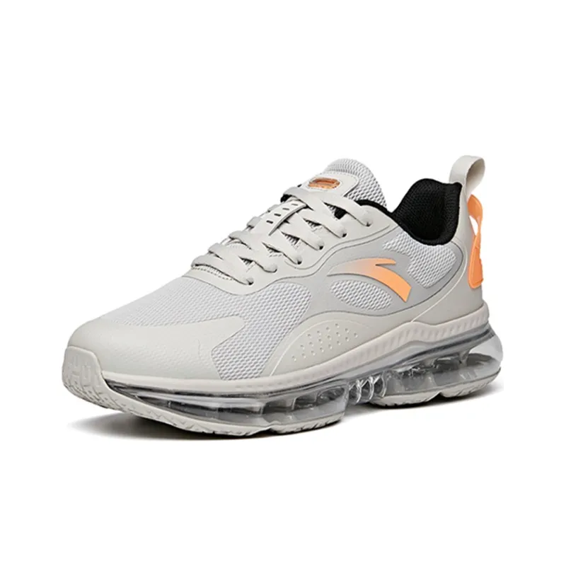 Anta Cushioning, Slip Resistant, Abrasion Resistant, Breathable Low Top Running Shoes Men's Gray Orange Black-2