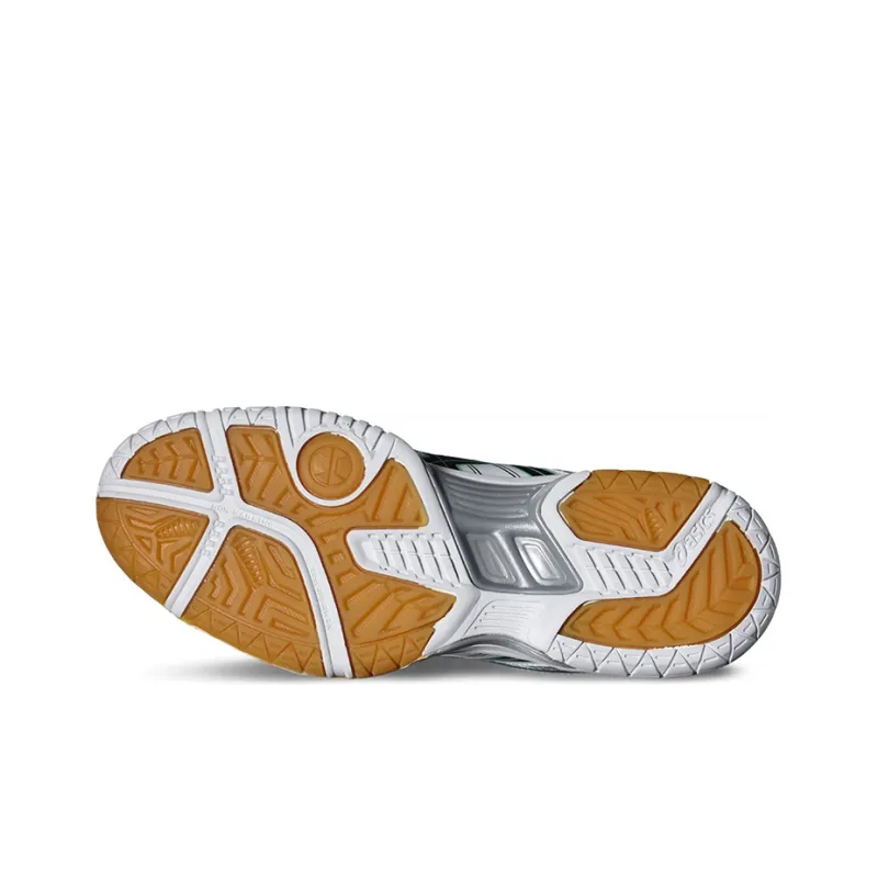 Asics Gel-Rocket 7 Cushioned Wear-Resistant Slip-Resistant Low-Top Running Shoes Women's White Black-3