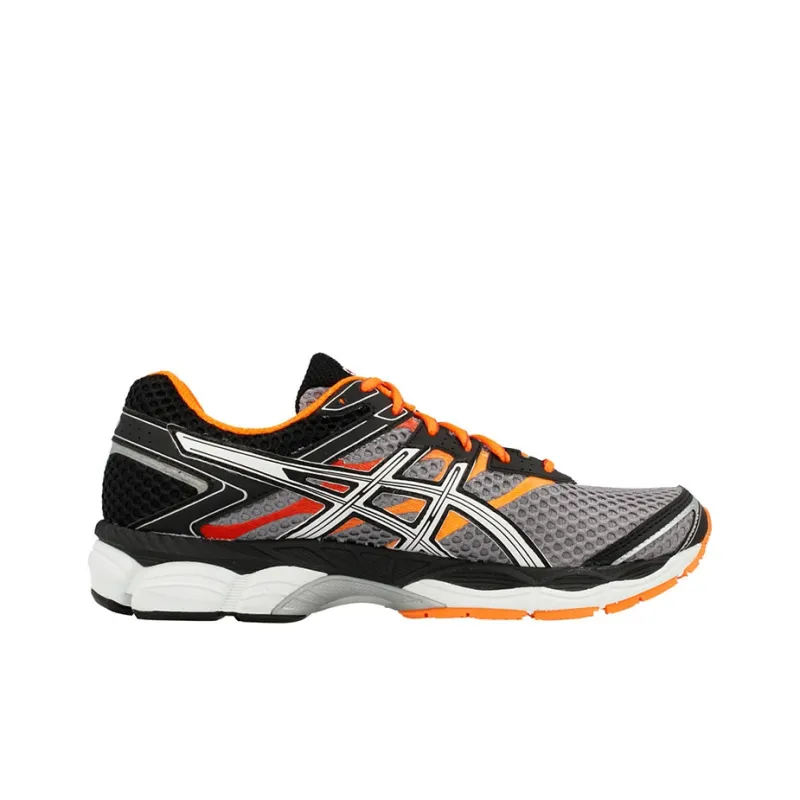 Asics Gel-Cumulus 16 Durable Breathable Lightweight Low-Top Running Shoes Men's Black Orange-1