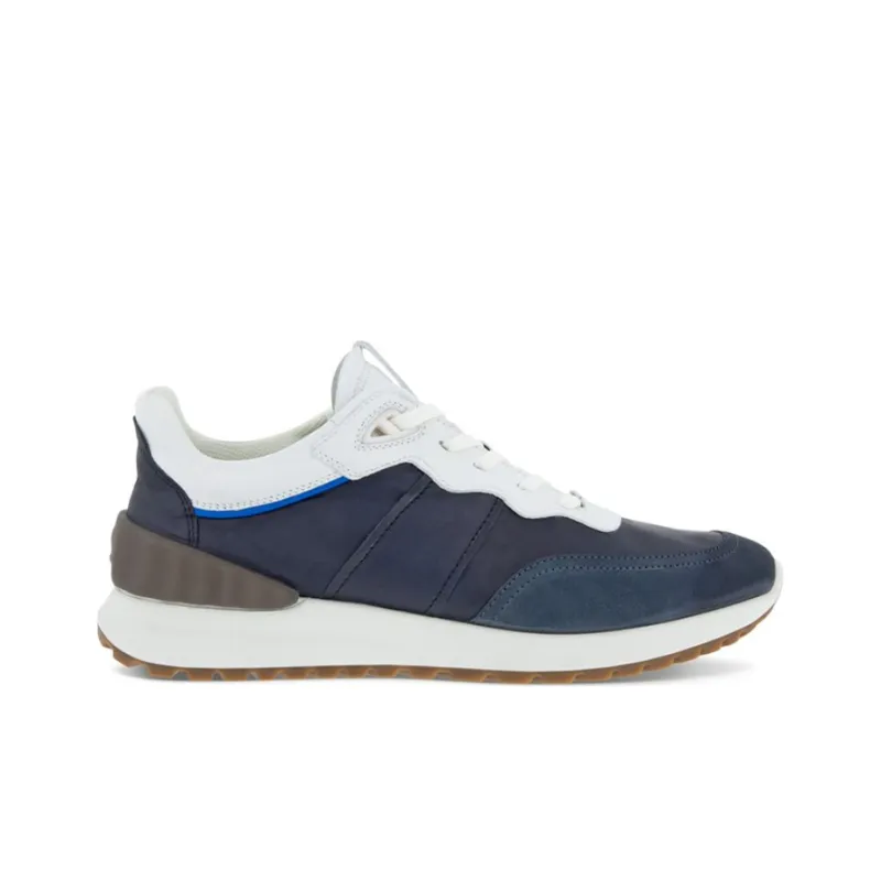 Ecco Astir Waffle Low Top Sports Casual Shoes Men's Blue-1