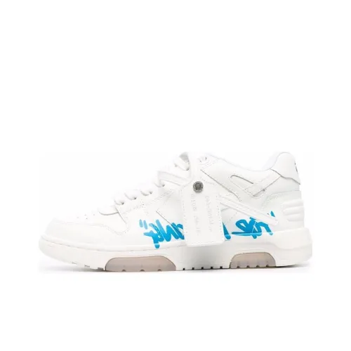 OFF-WHITE Out Of Office "OOO" Low For Walking White Blue Women's